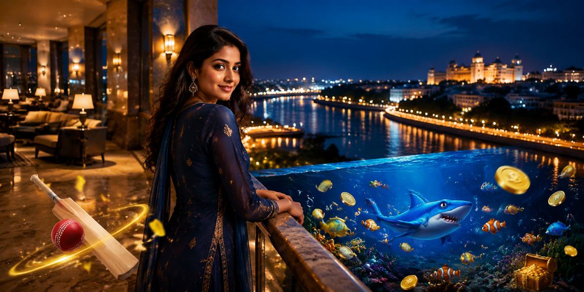 Indian woman enjoying online slots game on mobile